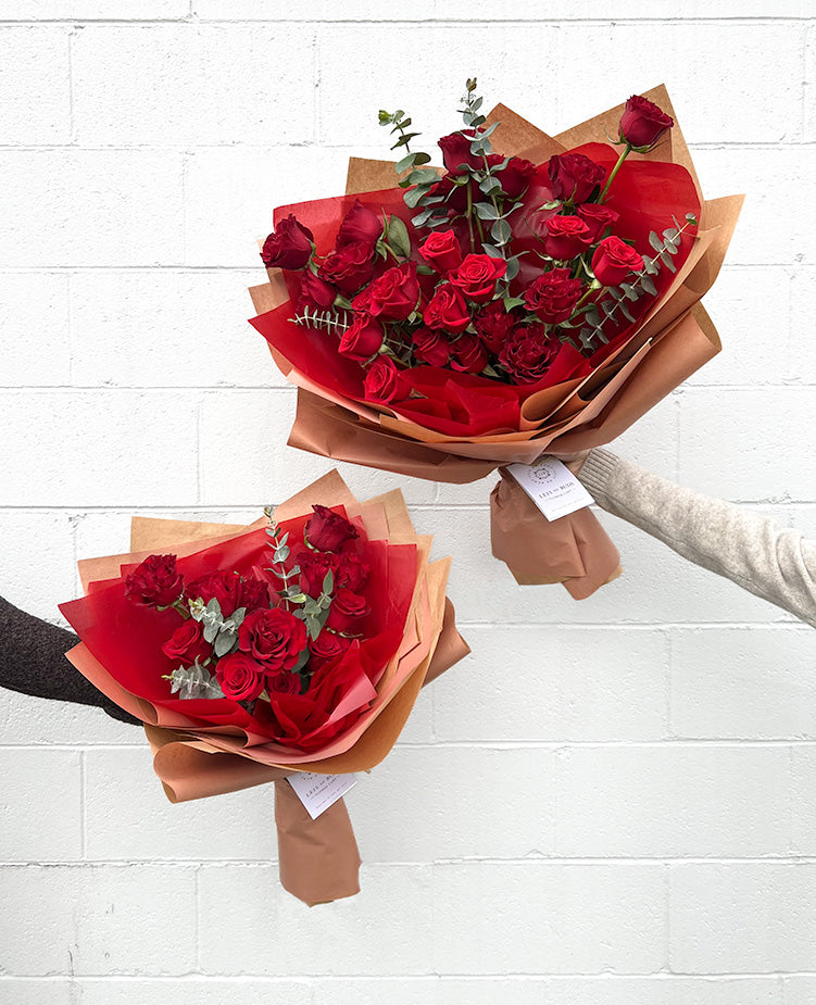 Red Roses Valentine's Bouquet ~ In 12, 24, 36 or 50 Stems!