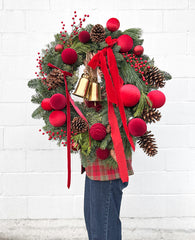 The Crimson Glow Wreath