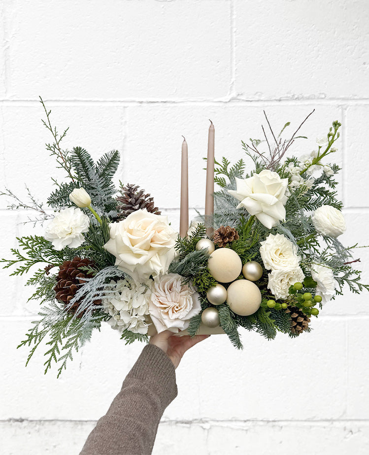 Snow White Winter Floral Arrangement